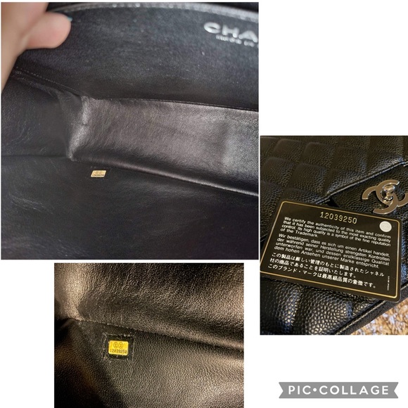Authentic Chanel Classic Jumbo Caviar - Picture 15 of 16